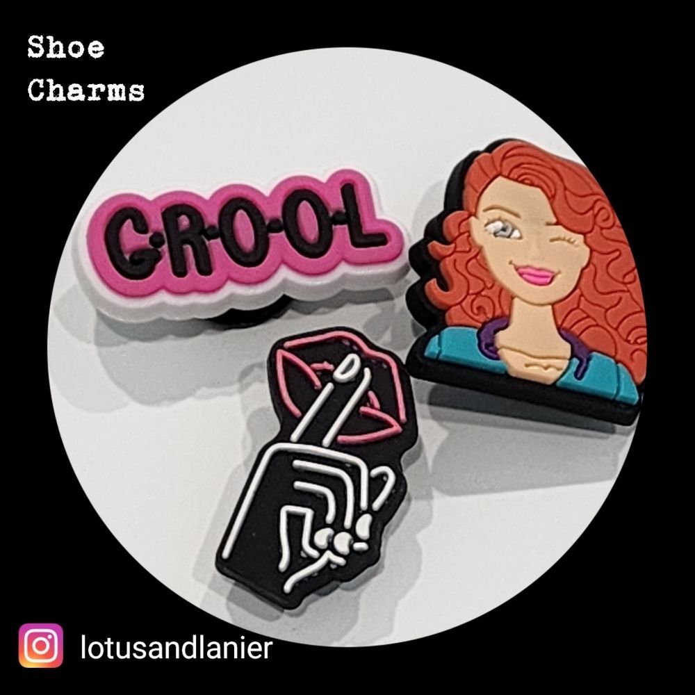 Shoe Charms "So Grool" Charms Set of 3